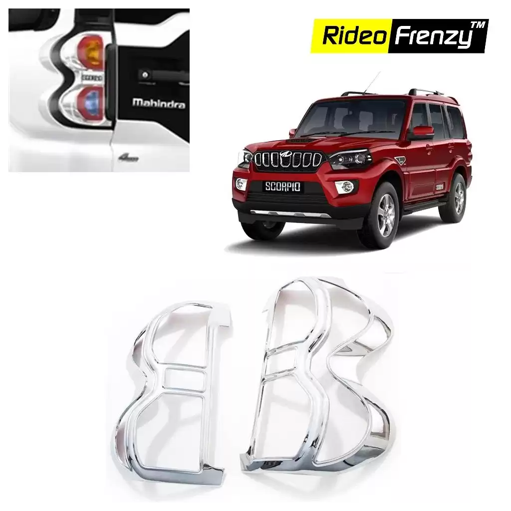 Buy New Mahindra Scorpio Chrome Tail Light Covers online at low prices-Rideofrenzy