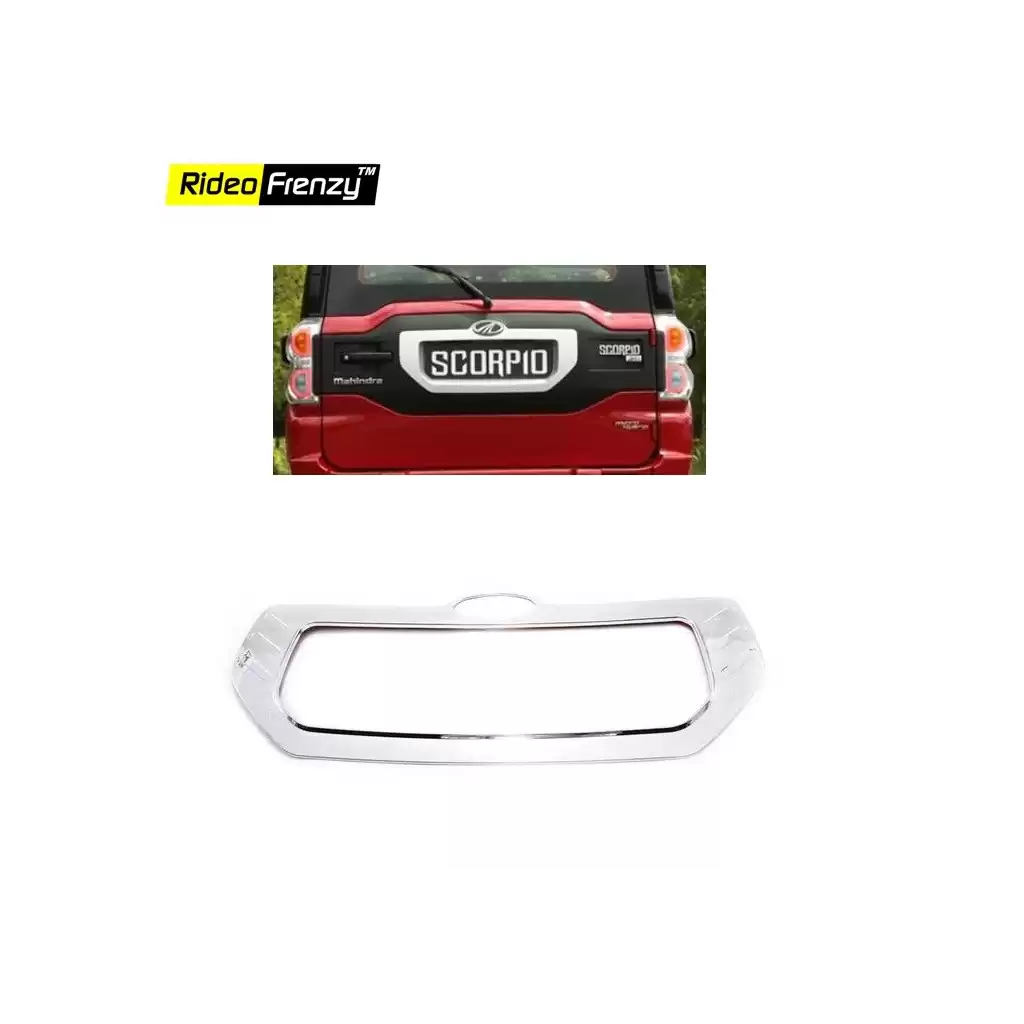 BuyNew Mahindra Scorpio Rear Chrome Garnish online at low prices-Rideofrenzy