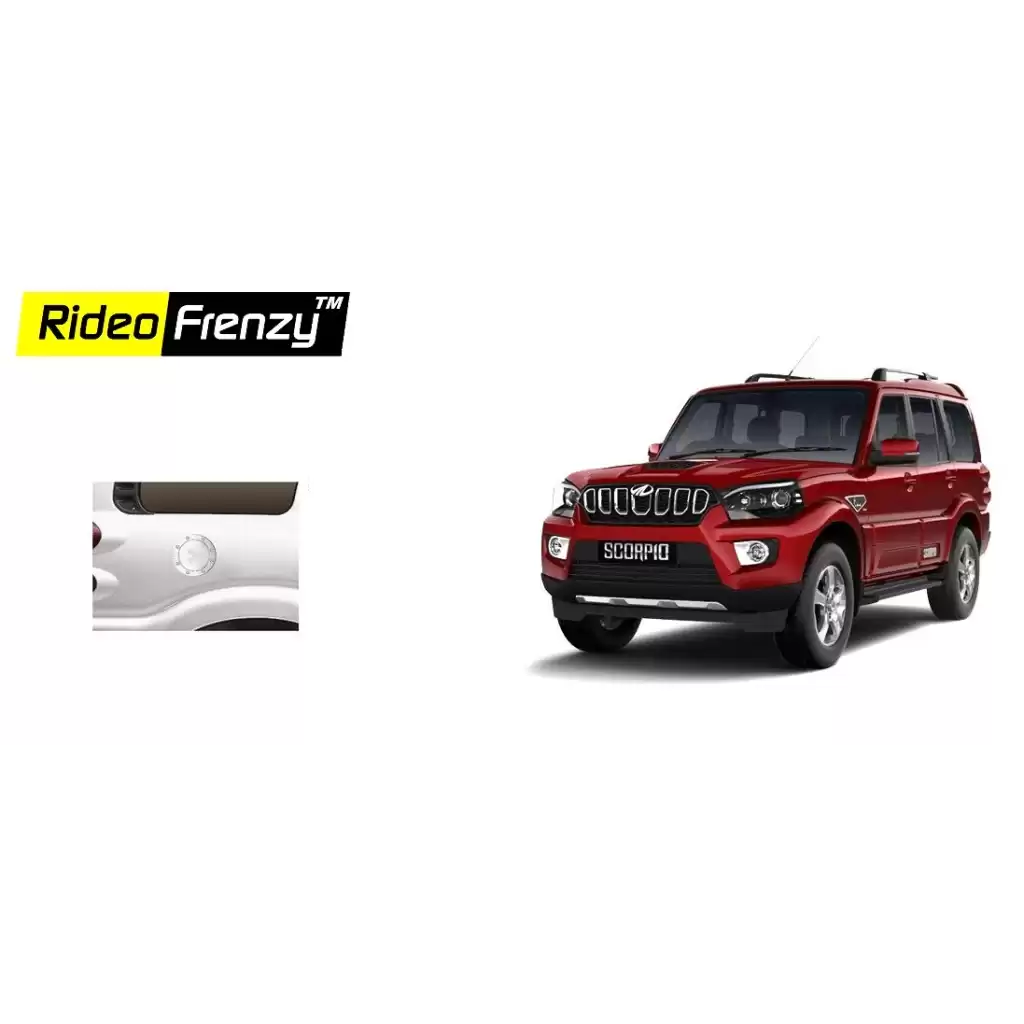 Buy New Mahindra Scorpio Chrome Disel Tank Cover online at low prices-Rideofrenzy