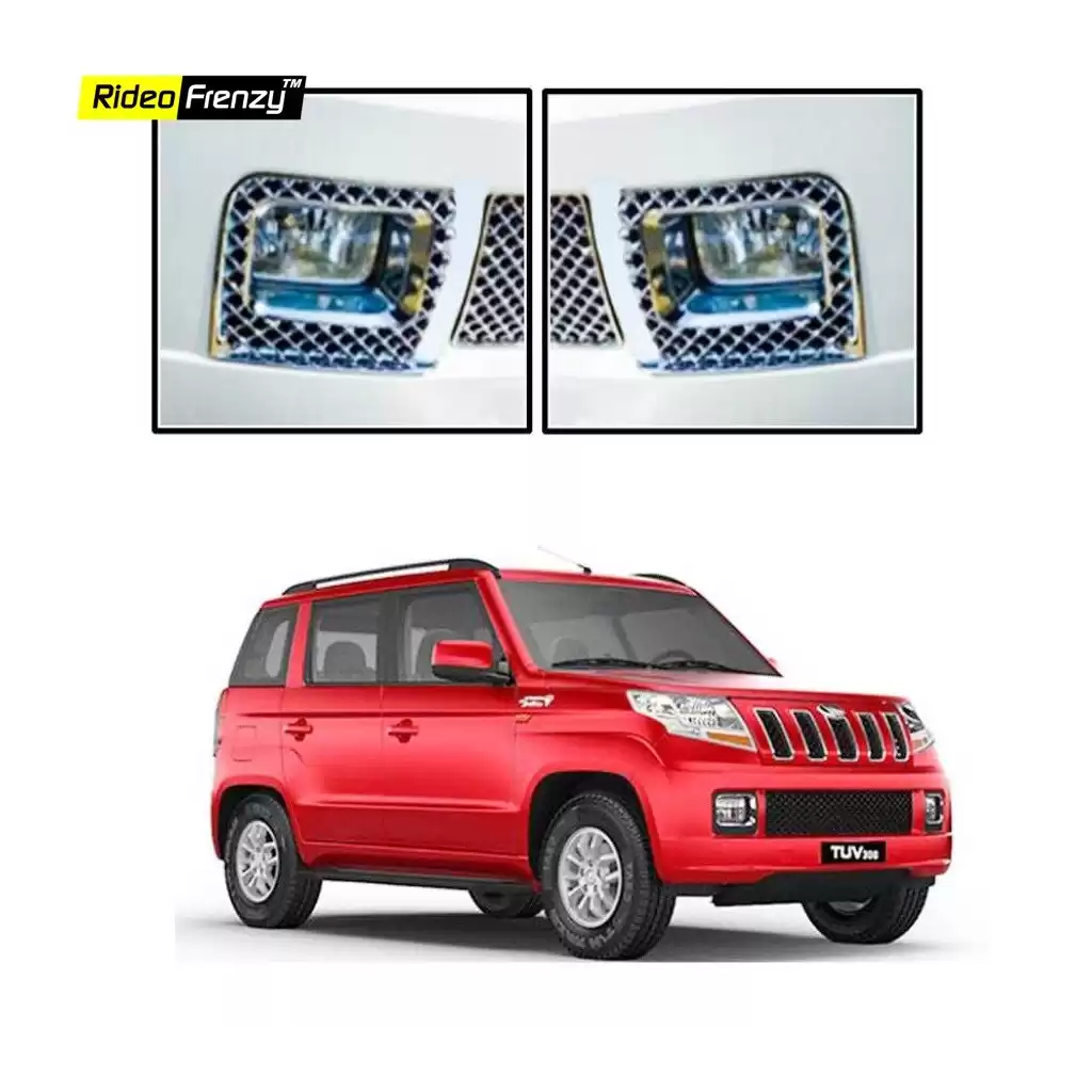 Buy Mahindra TUV300 Chrome Fog Lamp Covers online at low prices-Rideofrenzy