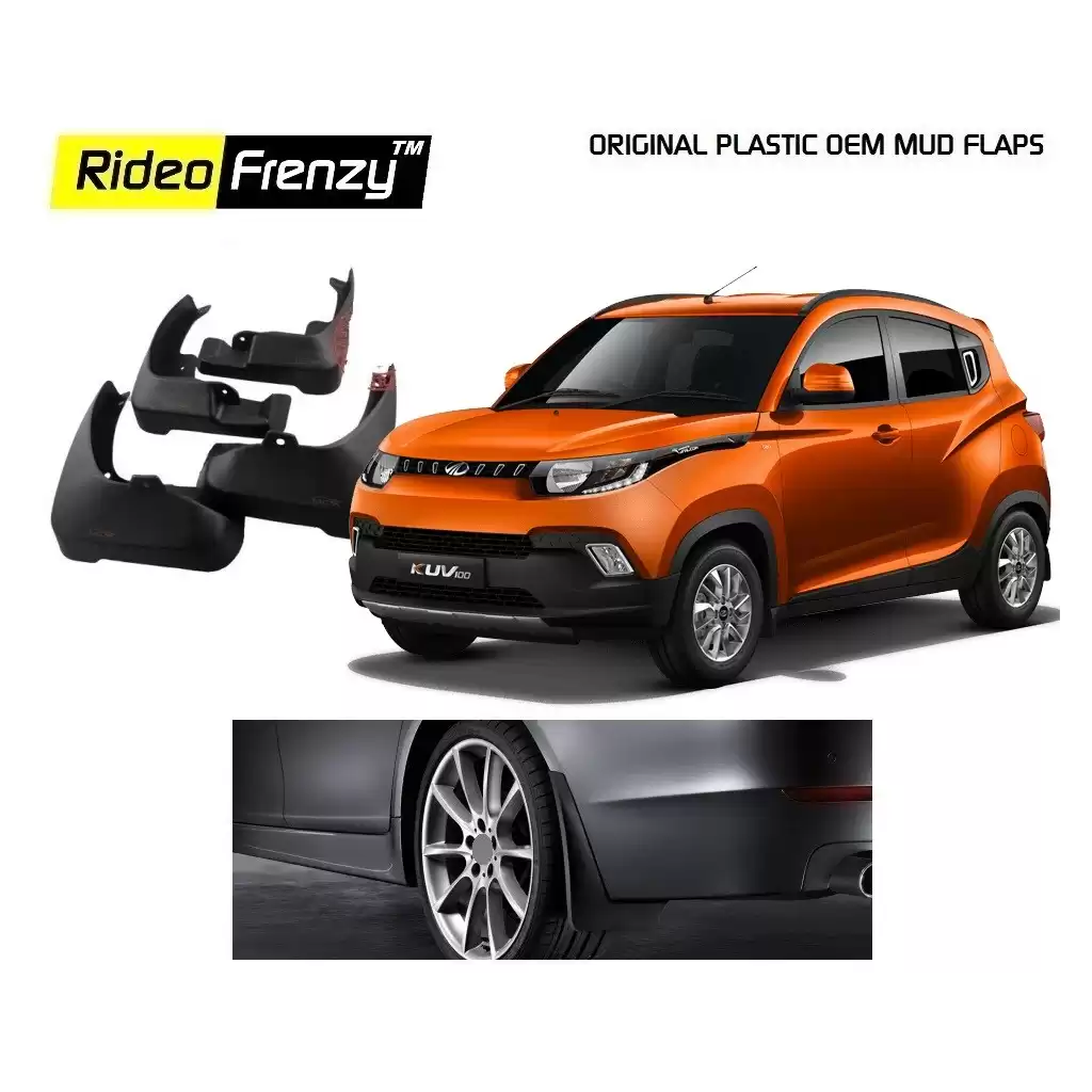 Buy Plastic OEM Mahindra Kuv100 Mud Flaps online at low prices-Rideofrenzy