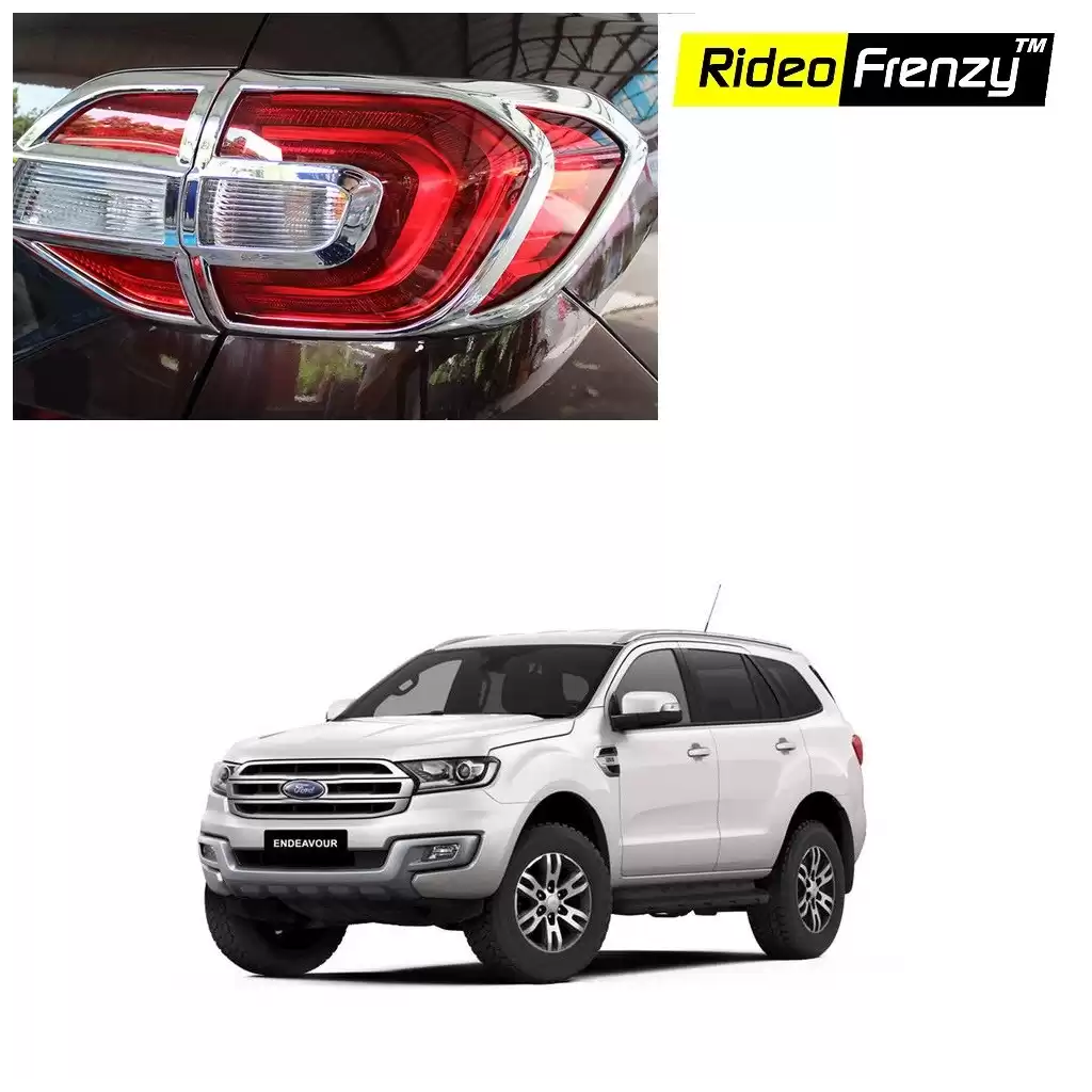 Buy Ford Endeavour Chrome Tail light Garnish online at low prices | Rideofrenzy