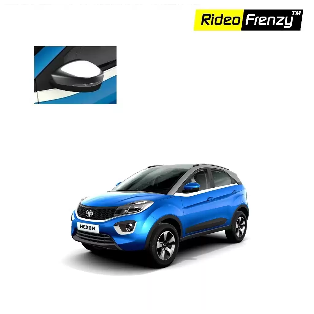 Buy Tata NEXON Chrome Mirror Garnish online at low prices | Rideofrenzy