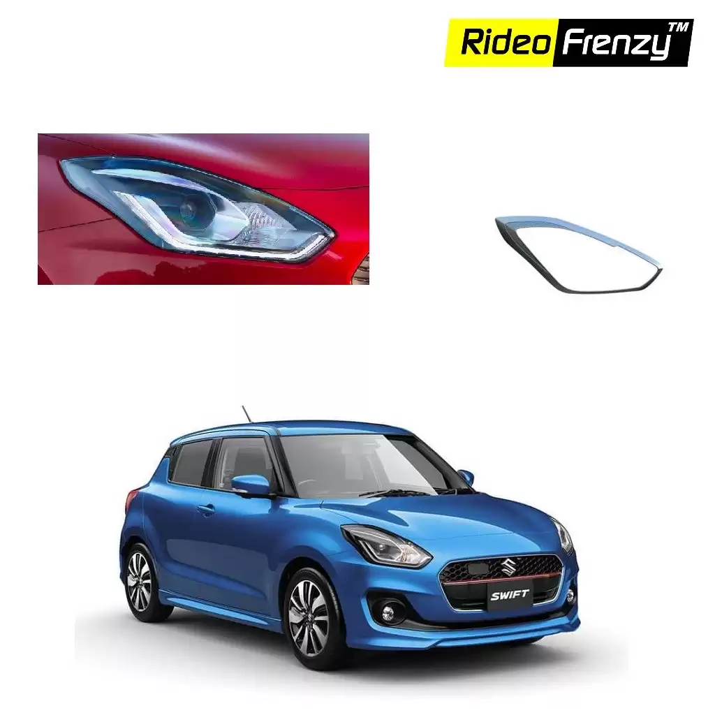 Buy Maruti Suzuki Swift 2018 Chrome Headlight Covers Garnish | Original | Free Shipping