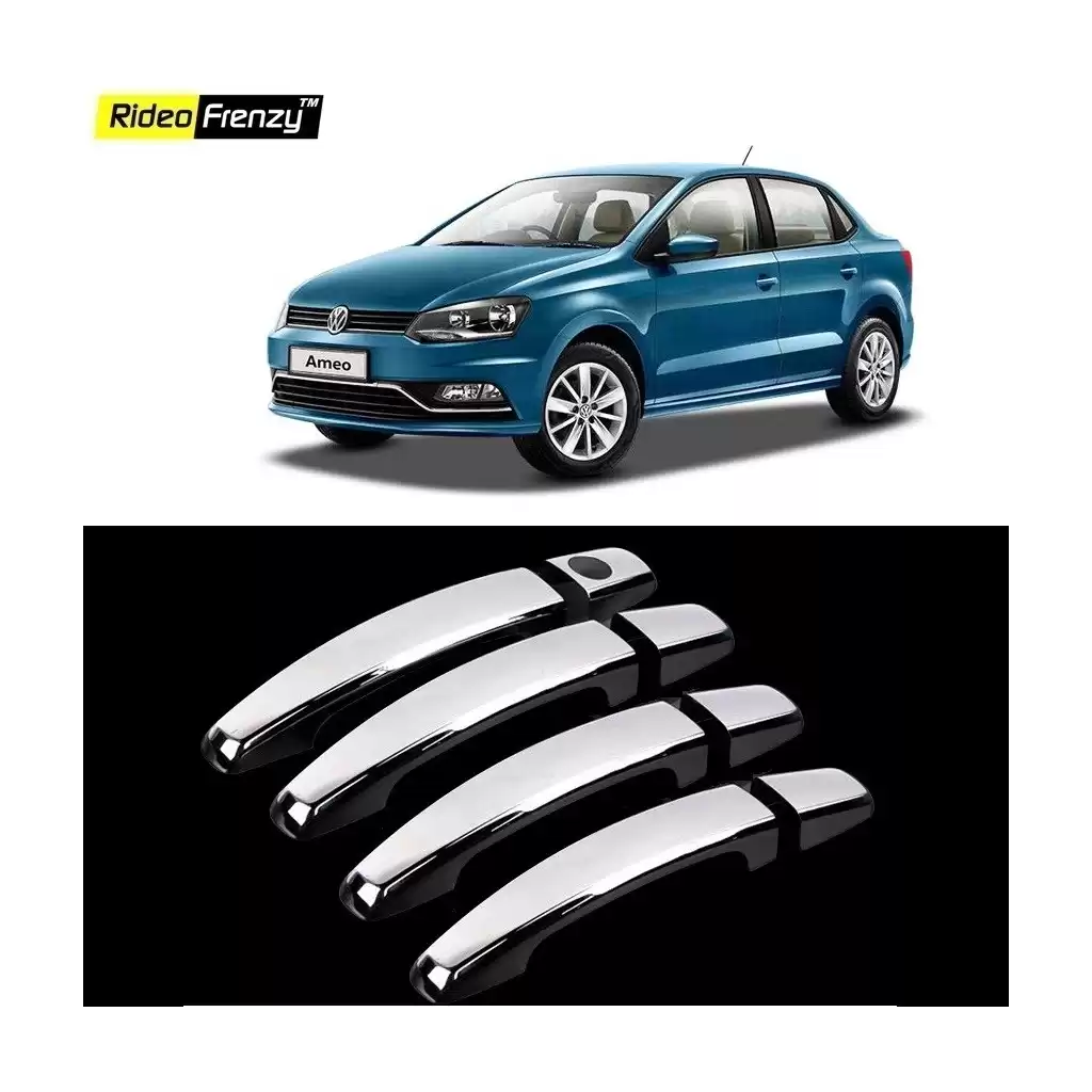 Buy Volkswagen Ameo Chrome Handle Covers online at low prices | Rideofrenzy