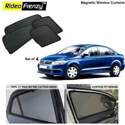 Buy Volkswagen Vento Magnetic Car Window Sunshades online at low prices | Rideofrenzy