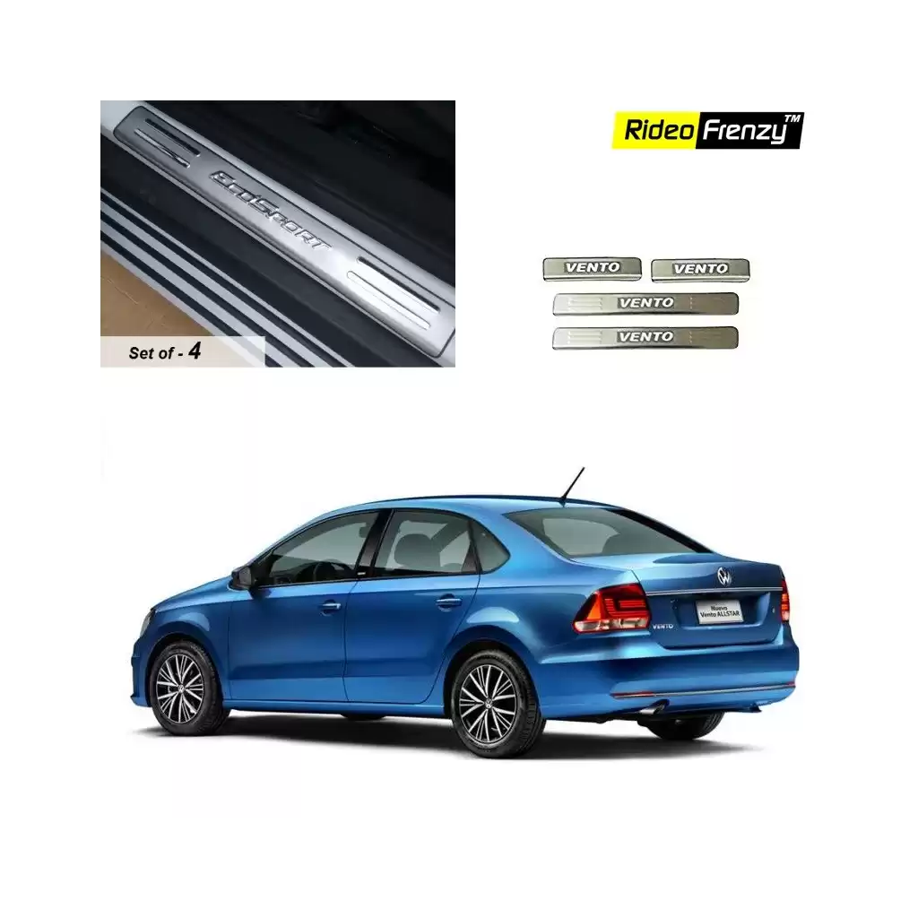 Buy Door Stainless Steel Volkswagen Vento Sill Plates online at low prices | Rideofrenzy