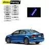 Buy Volkswagen Vento Stainless Steel Sill Plate with Blue LED online at low prices | Rideofrenzy
