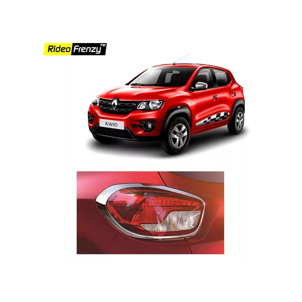 Buy Renault Kwid Chrome Tail Light Cover online at low prices | Rideofrenzy