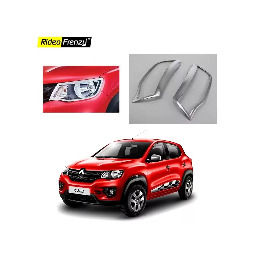 Buy Renault Kwid Chrome Head Light Cover online at low prices-Rideofrenzy