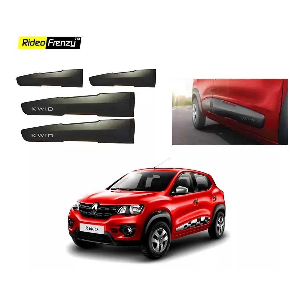 Buy Original Matt Black Renault Kwid Side Beading online | Rideofrenzy
