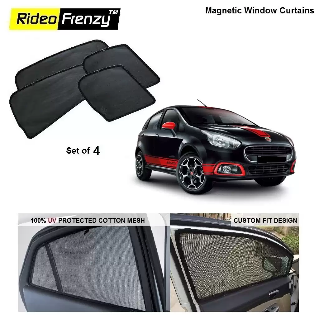 Buy Fiat Punto Magnetic Car Window Sunshade online India | Rideofrenzy