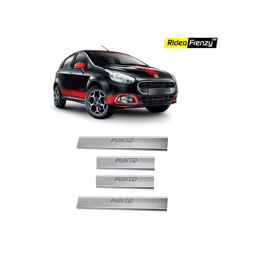 Buy Fiat Punto Stainless Steel Sill Plates online at low prices | Rideofrenzy