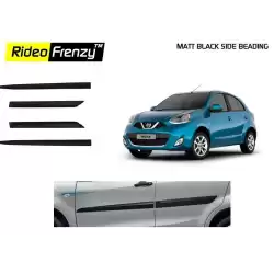 Buy Original Matt Black Nissan Micra Side Beading online at low prices | Rideofrenzy