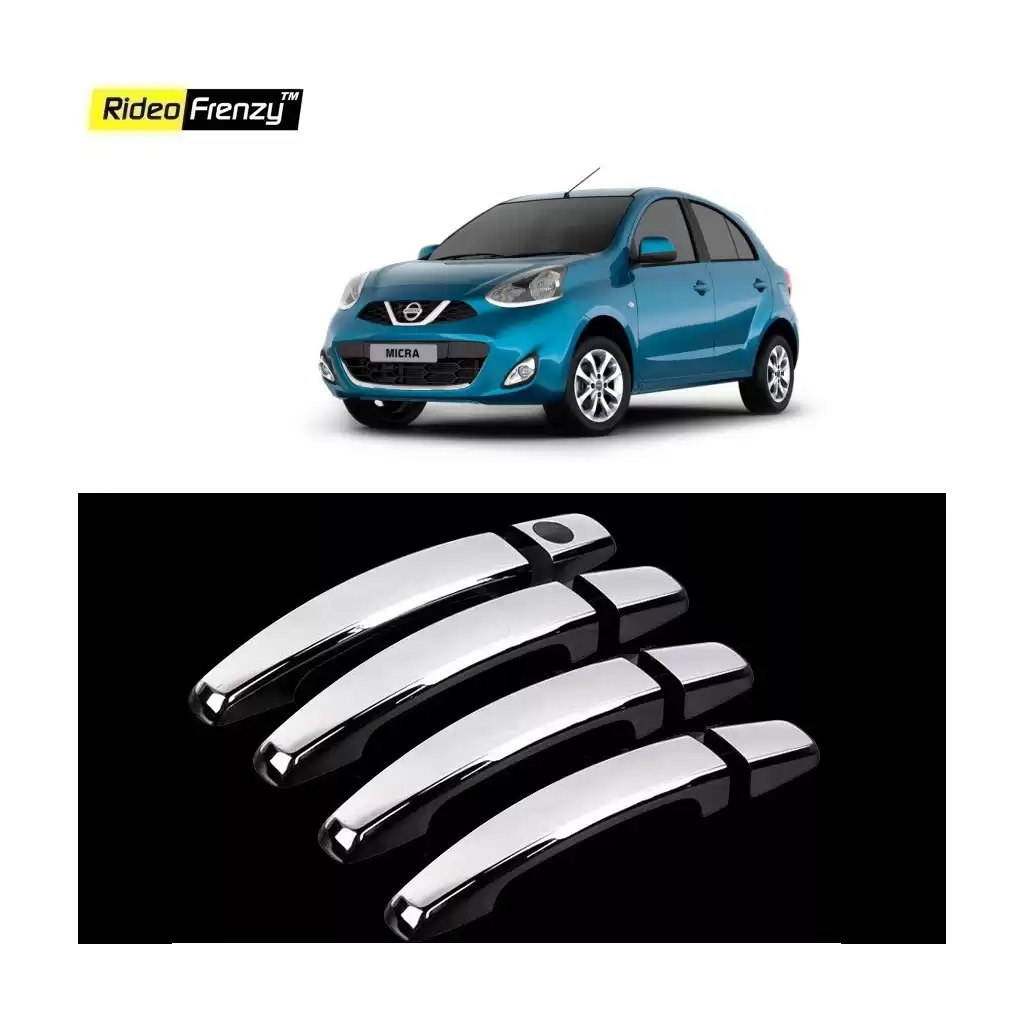 Buy Door Chrome Nissan Micra Handle Covers online at low prices | Rideofrenzy