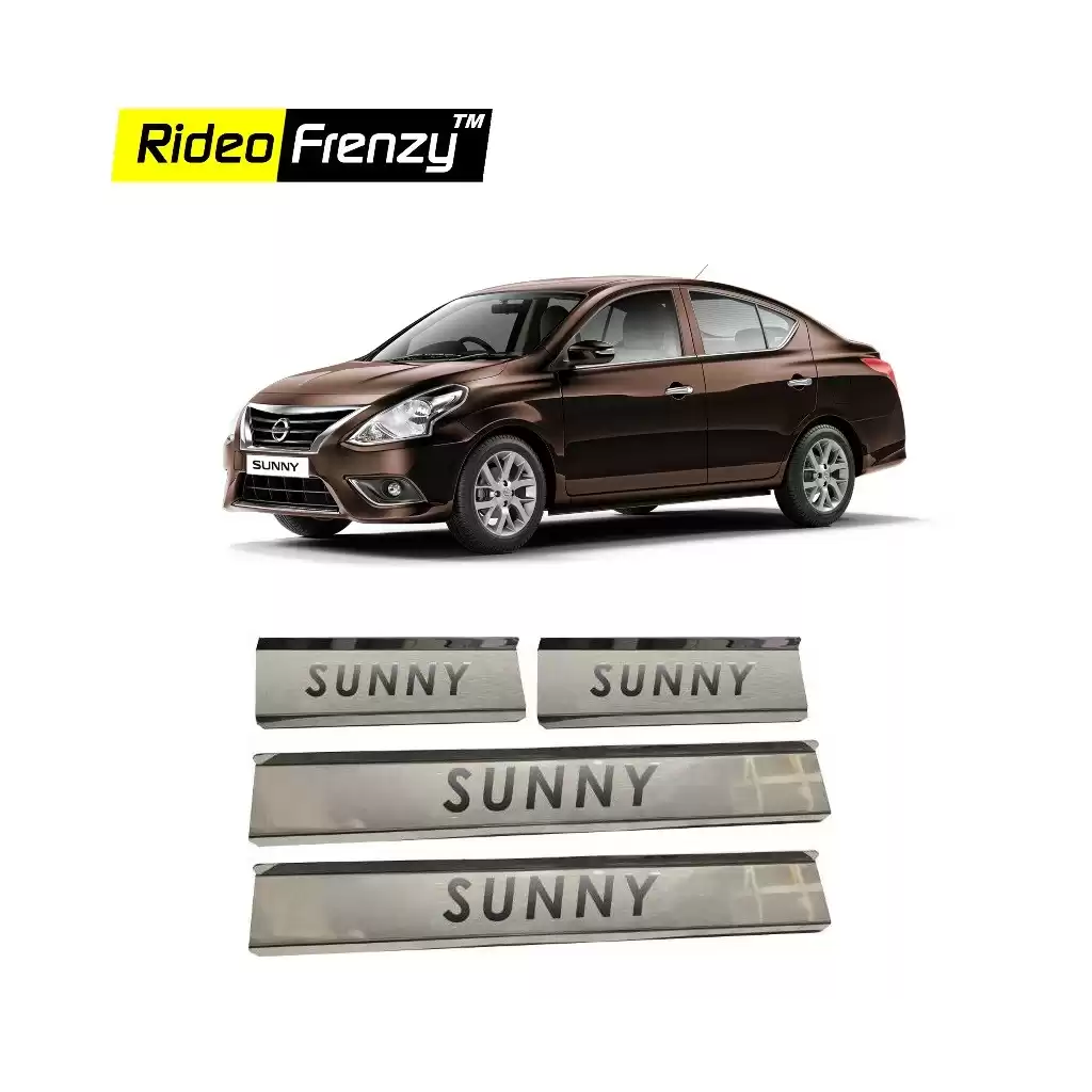 Buy Nissan Sunny Stainless Steel Sill Plates online at low prices | Rideofrenzy