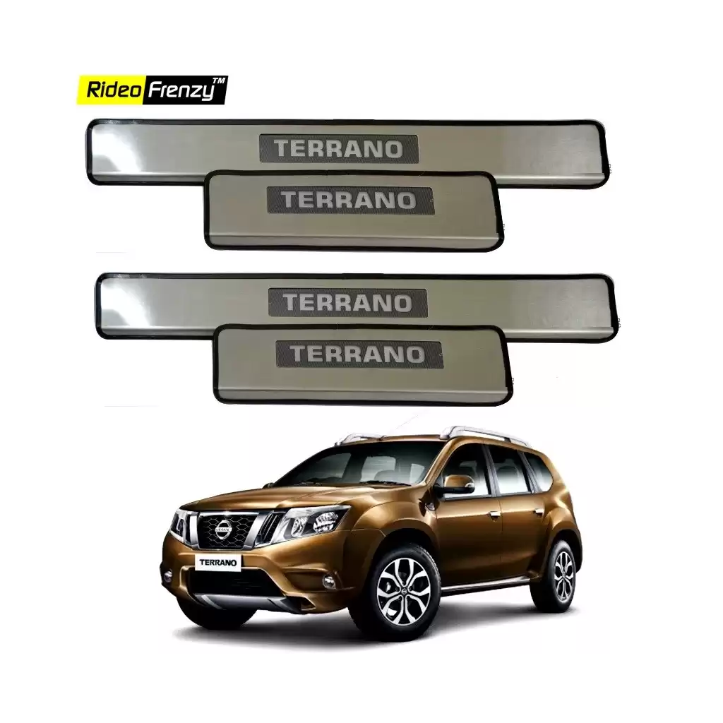 Buy Nissan Terrano Stainless Steel Sill Plates online at low prices | Rideofrenzy
