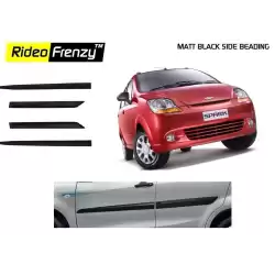 Buy Chevrolet Spark Matt Black Side Beading online | Rideofrenzy