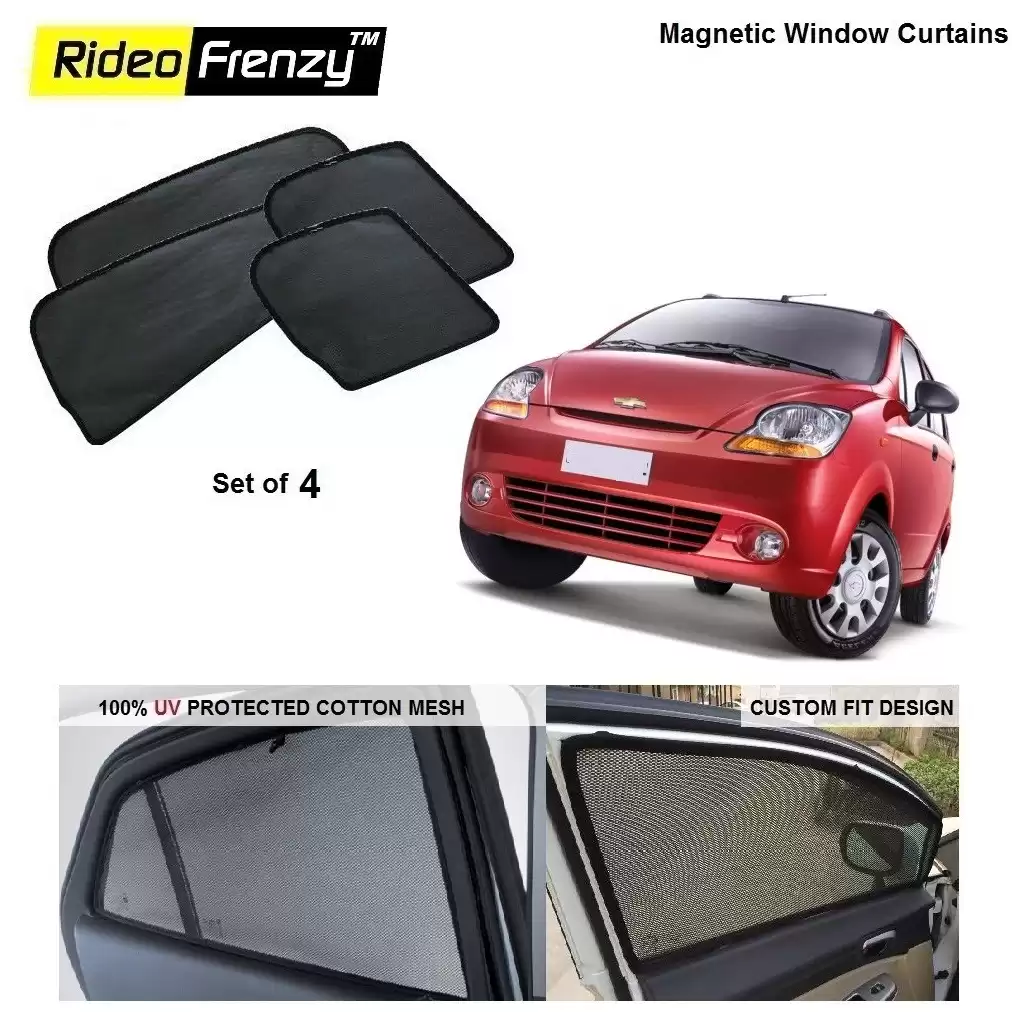 Buy Chevrolet Spark Magnetic Car Window Sunshades online | Rideofrenzy