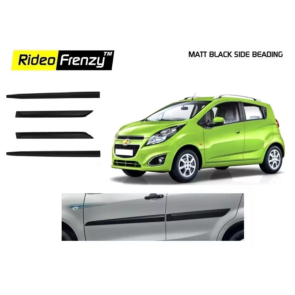 Buy Chevrolet Beat Matt Black Side Beading online at low prices | Rideofrenzy