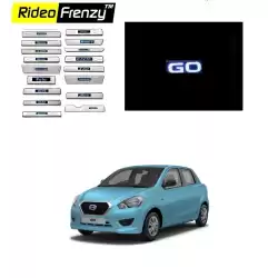 Buy  Datsun Go Illuminated Scuff Plate with Blue LED online | Rideofrenzy