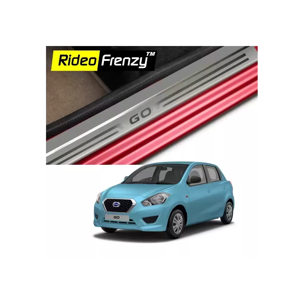 Buy Datsun Go Door Stainless Steel Sill Plates online | Rideofrenzy