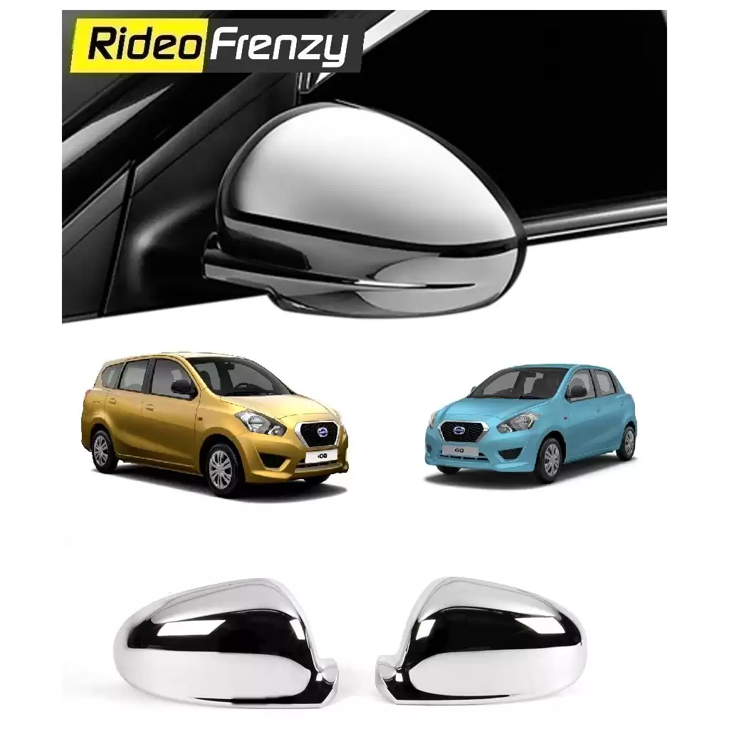 Buy Datsun Go & Go Plus Chrome Mirrors Garnish online at low prices | Rideofrenzy