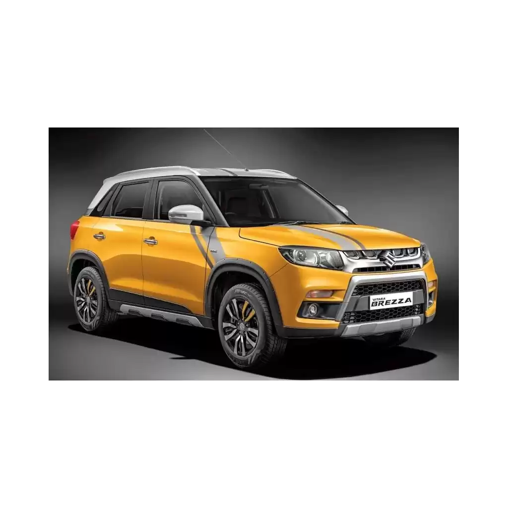 Buy Vitara Brezza Body Graphics Stickers online India | Fast Shipping | Original Black & Grey Design