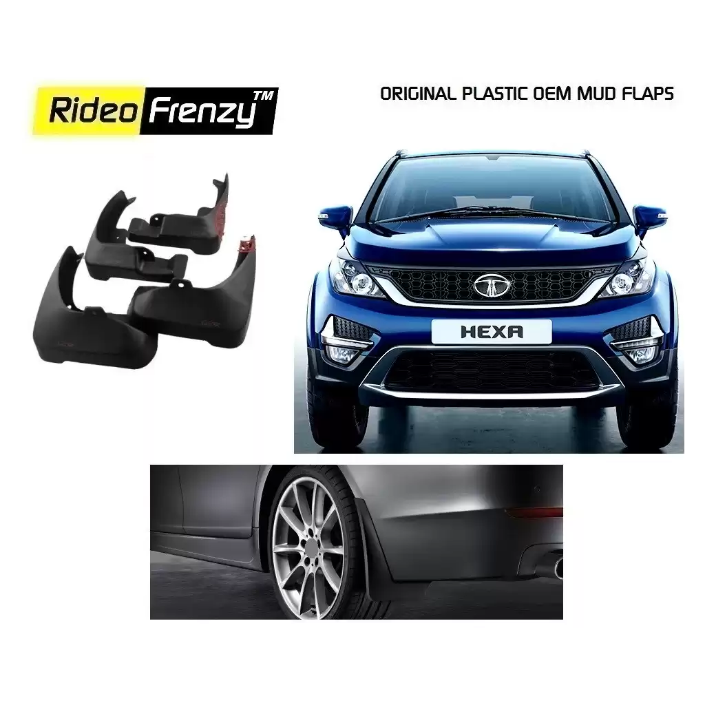 Buy Original OEM Tata HEXA Mud Flaps online at low prices-RideoFrenzy