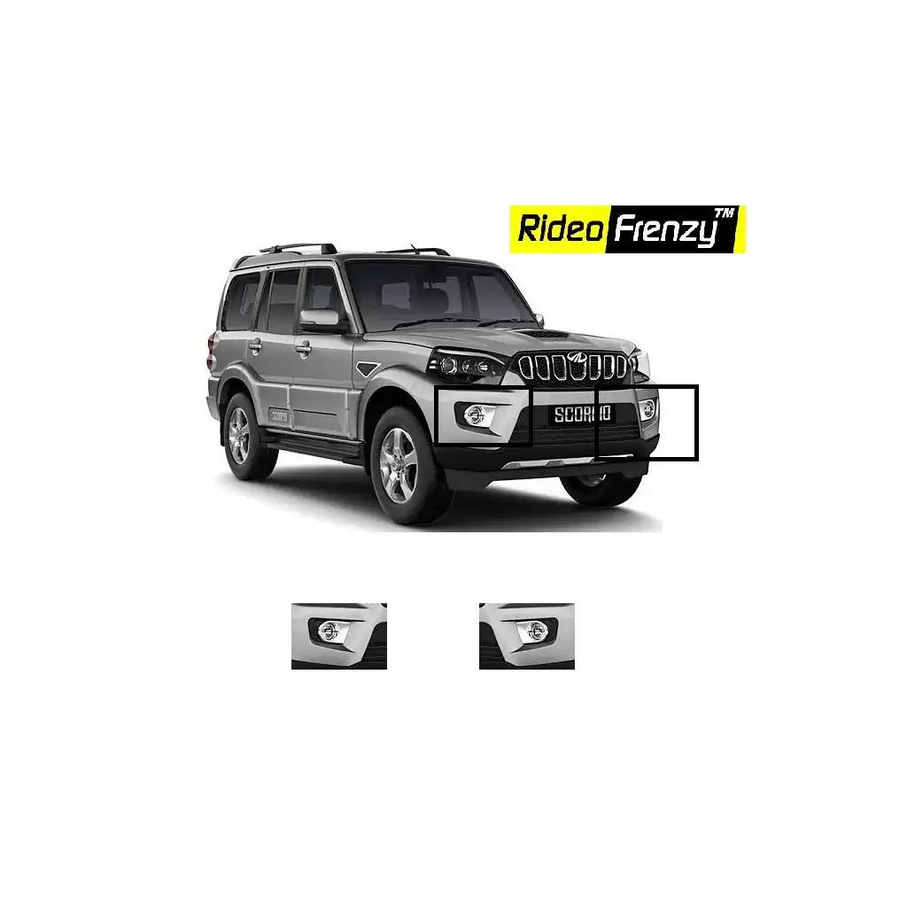 Buy Mahindra Scorpio Chrome Fog Lamp Show online at low prices | RideoFrenzy