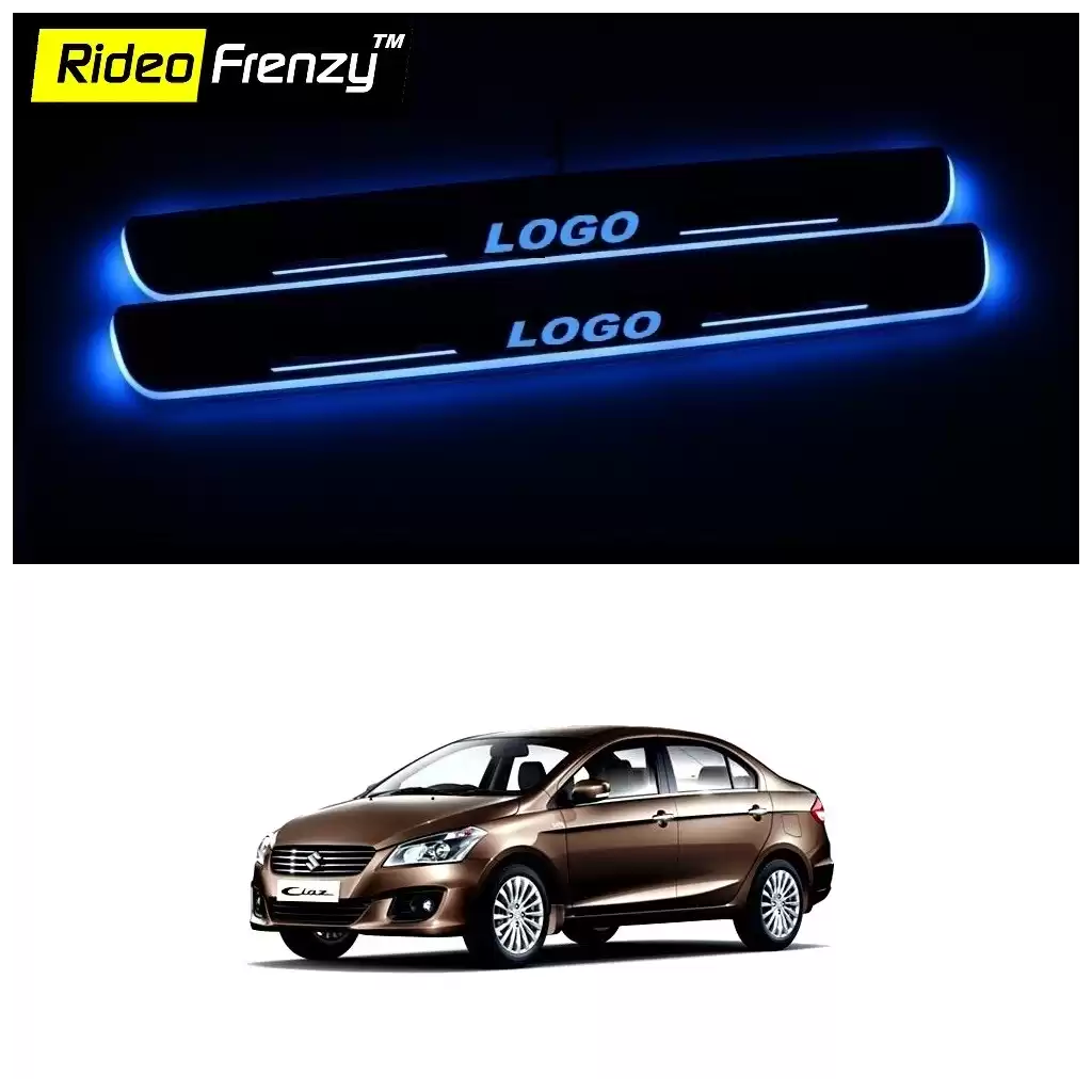 Buy Maruti Ciaz 3D Power LED Illuminated Sill/Scuff Plates at low prices-RideoFrenzy