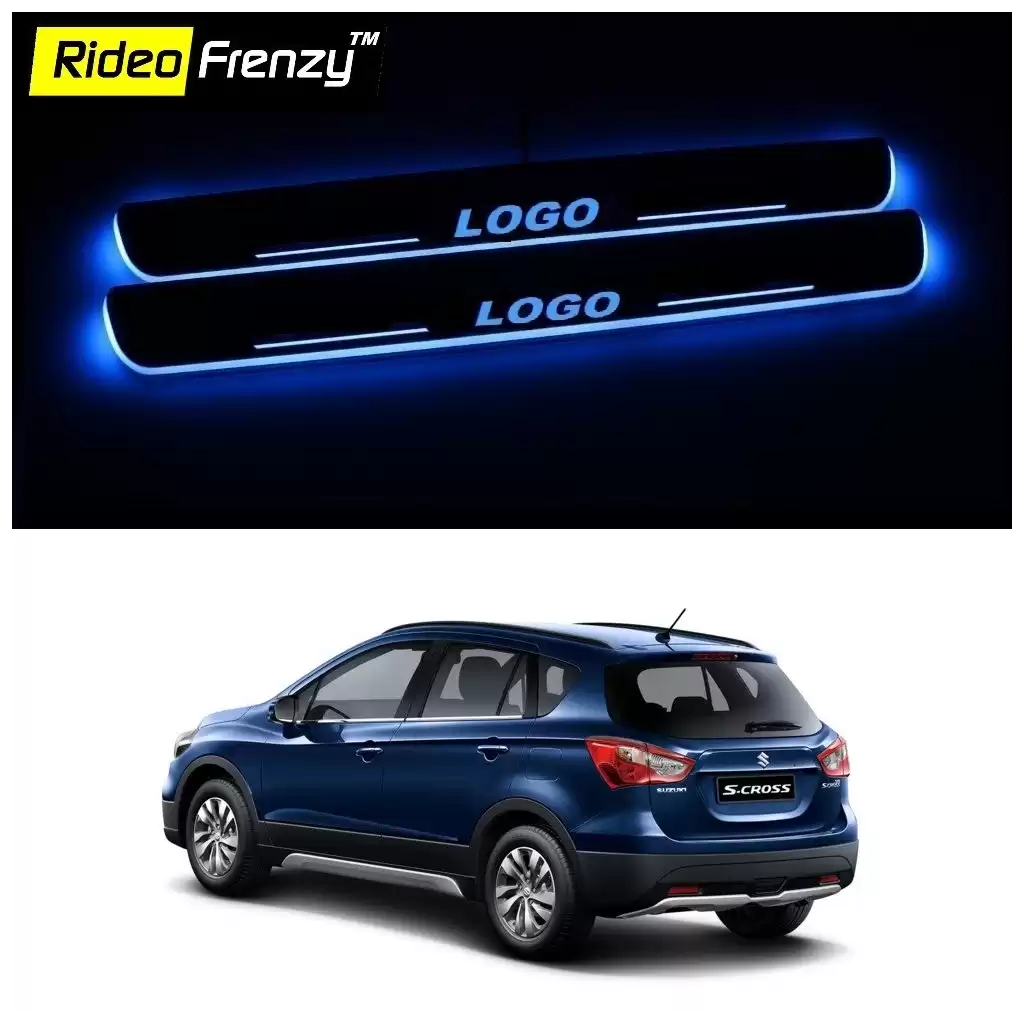 Buy Maruti S Cross 3D Power LED Illuminated Sill/Scuff Plates at low prices-RideoFrenzy