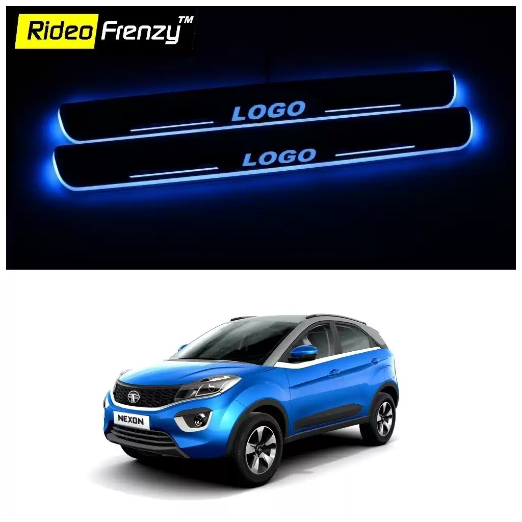 Buy Tata NEXON 3D Power LED Illuminated Sill/Scuff Plates online at best prices-RideoFrenzy