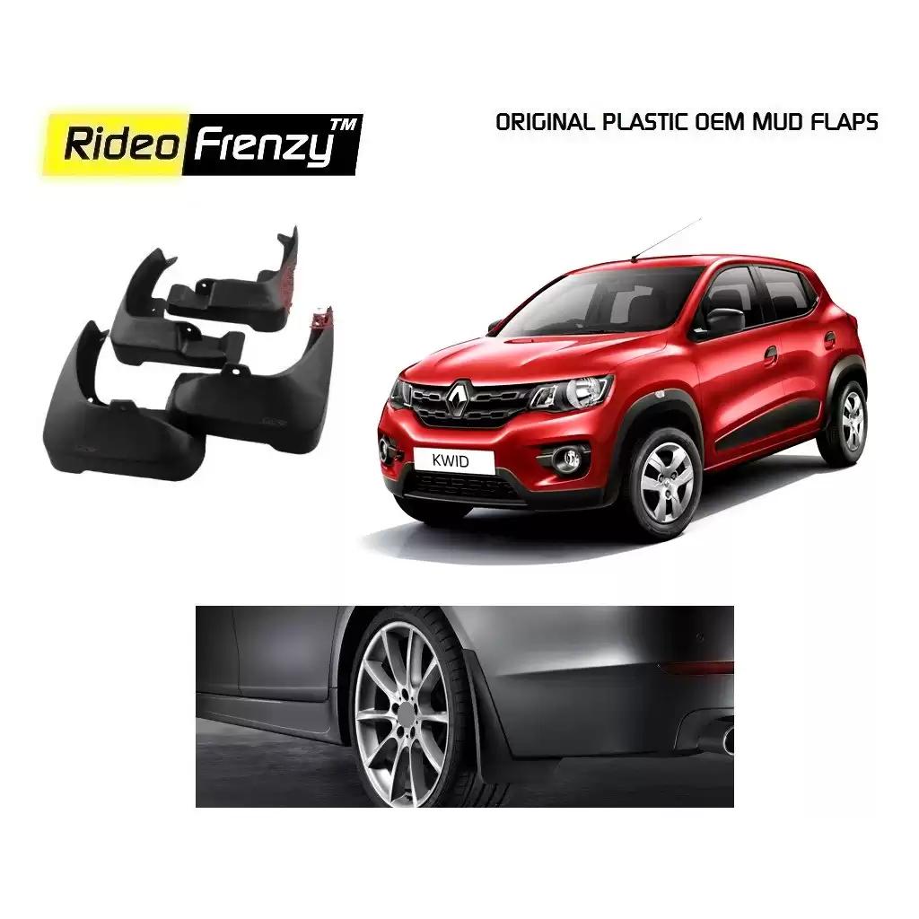 Buy Plastic OEM Renault Kwid Mud Flaps online at low prices | Rideofrenzy