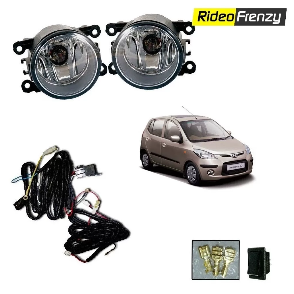 Buy Hyundai I10 Old Model Fog Lamp Light Kit with Wiring & Switch at best prices