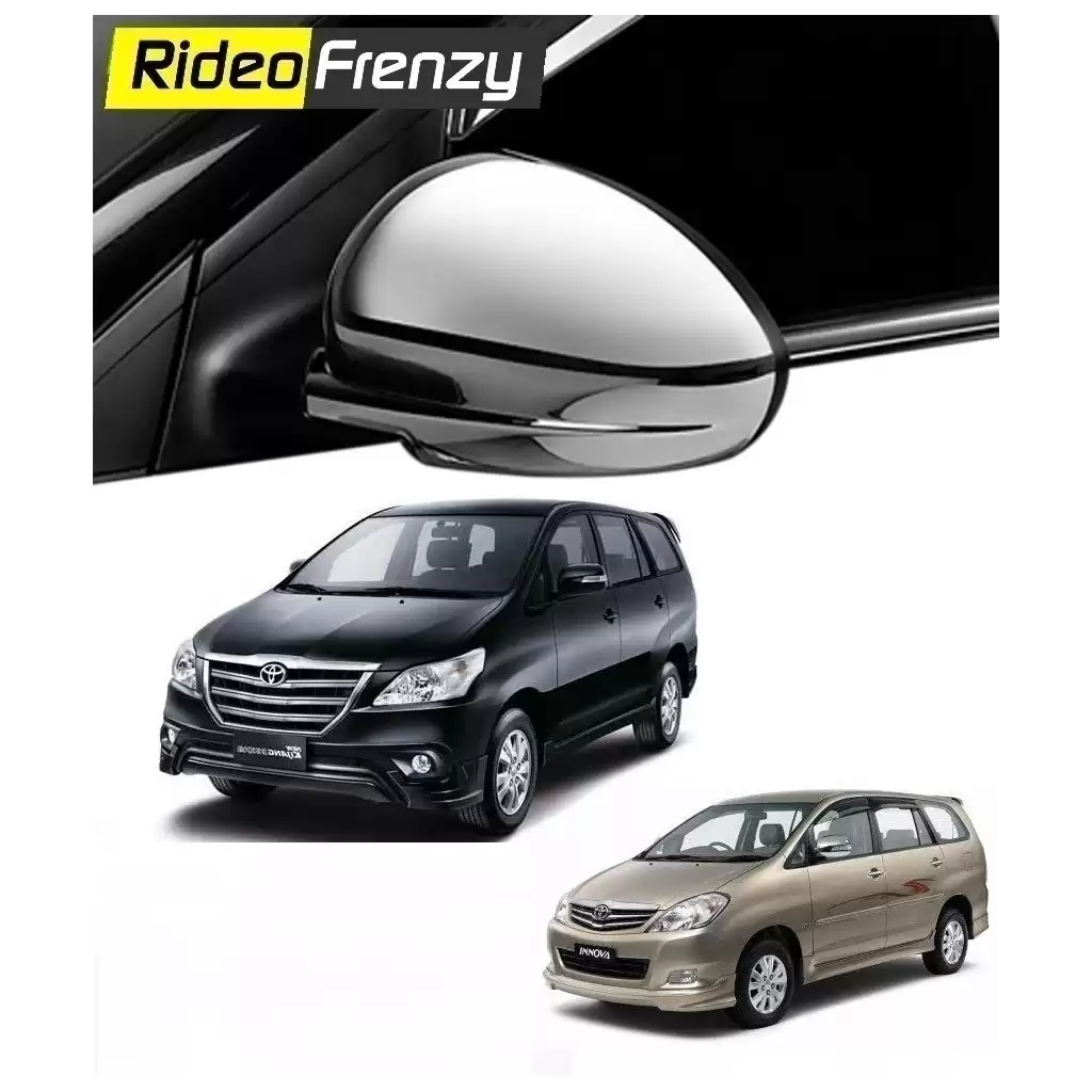 Buy Triple layer Toyota Innova Chrome Side Mirror Covers online at low prices-Rideofrenzy
