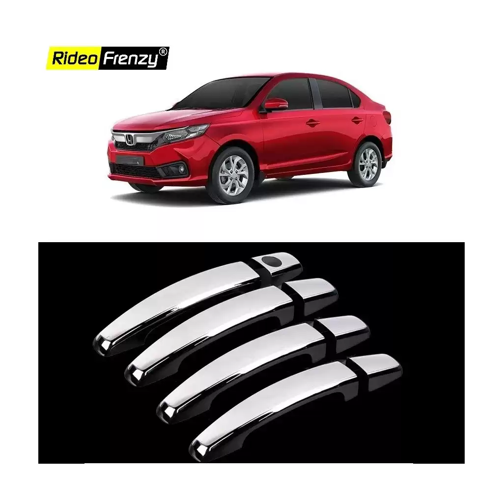 Buy New Honda Amaze 2018 Chrome Handle Covers online at low prices-RideoFrenzy