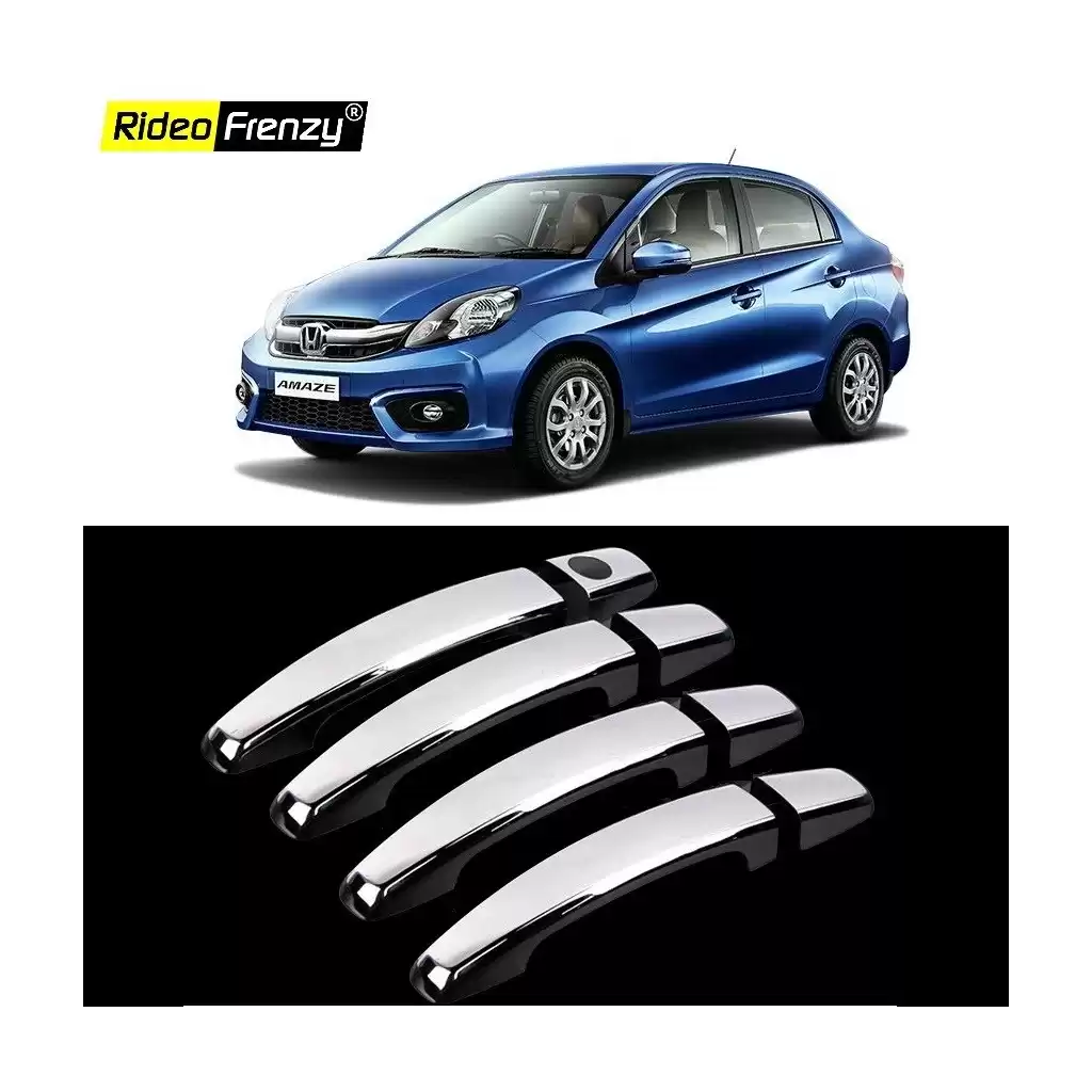 Buy Honda Amaze Chrome Handle Covers online at low prices-RideoFrenzy