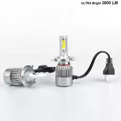 Buy H4 LED Bulbs | 3800LM Ultra Bright White Light | C6 High & Low Beams Online India