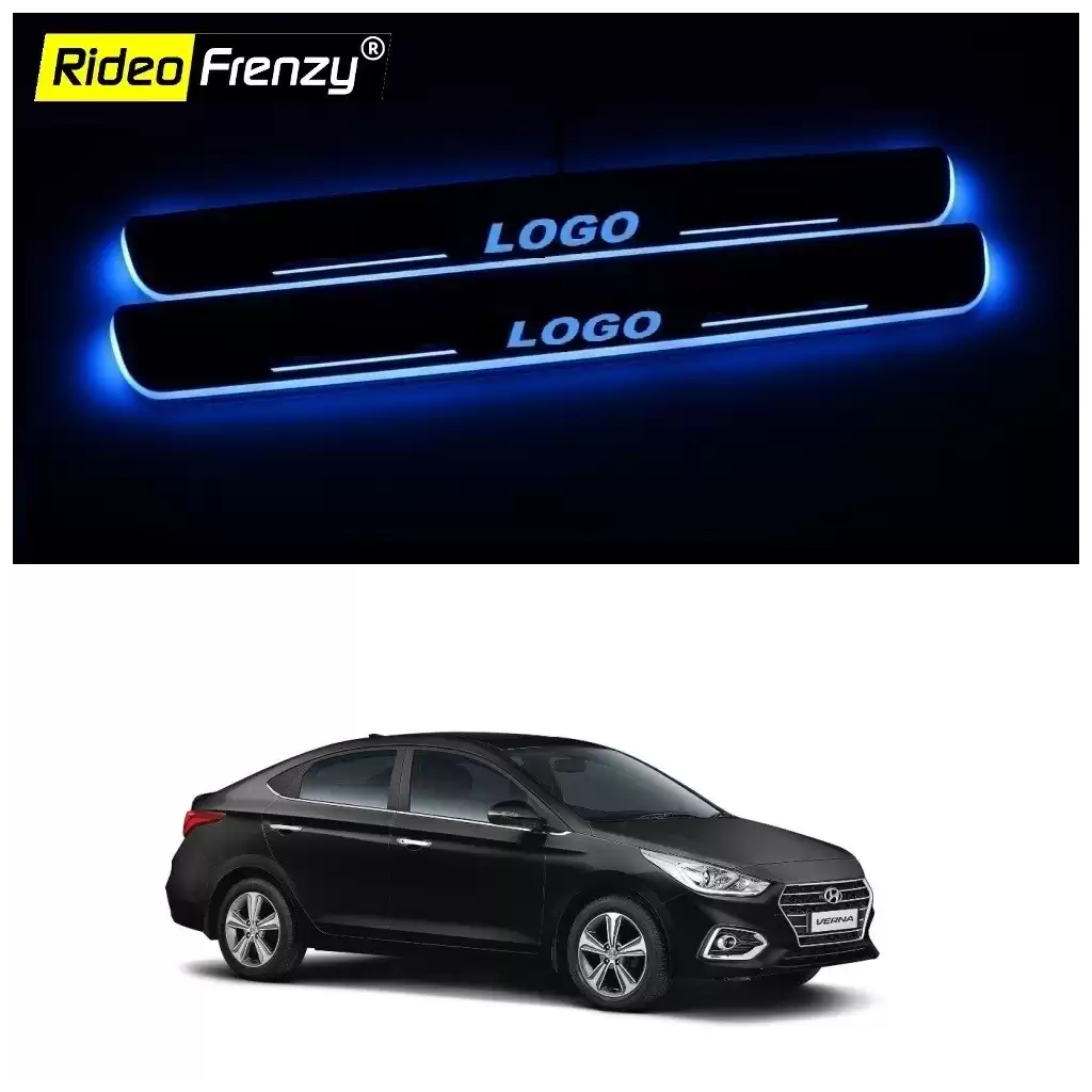 Buy Next Gen Verna 3D Power LED Illuminated Sill/Scuff Plates at low prices-RideoFrenzy