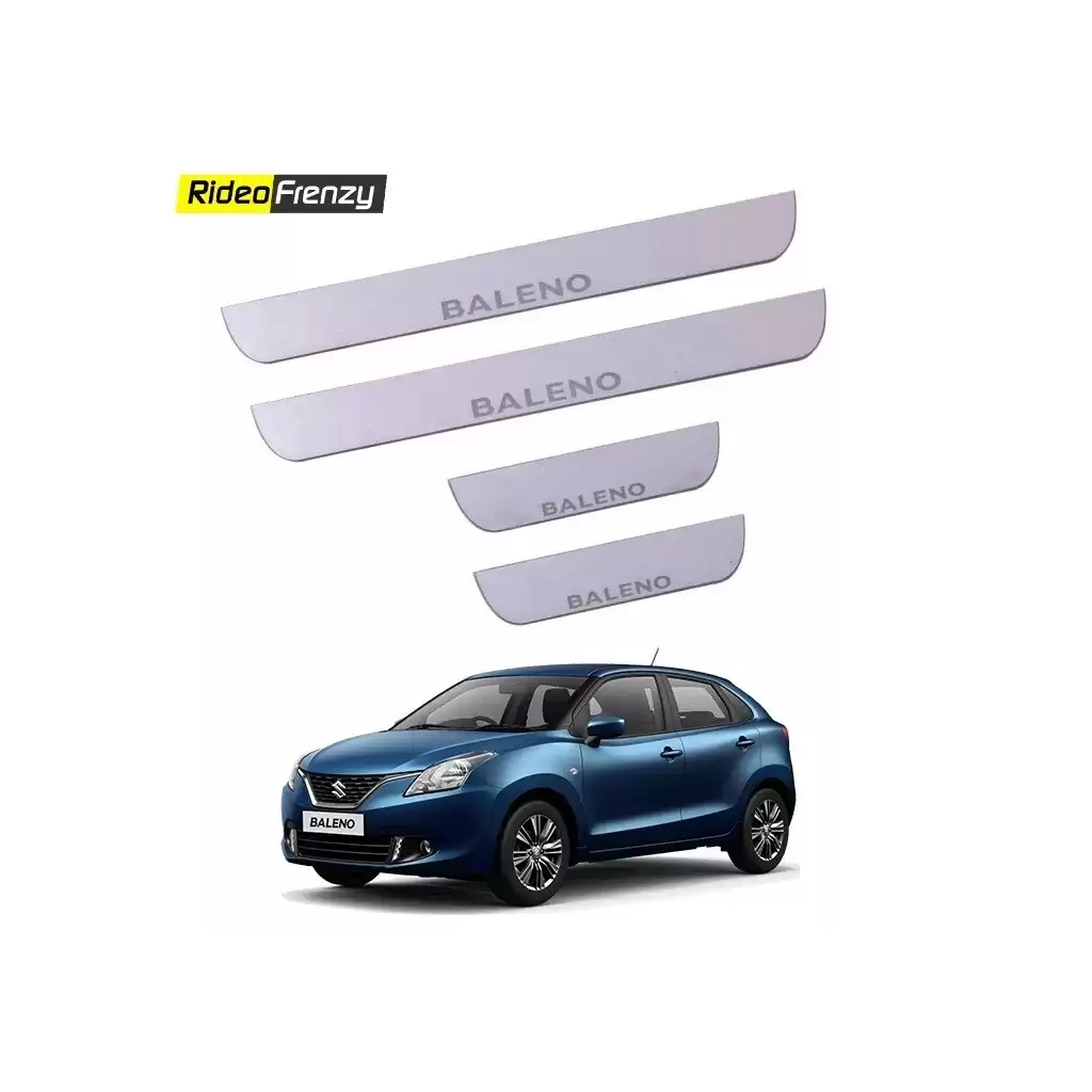 Buy Maruti Suzuki Baleno Door Scuff Plates Online India | Stainless Steel
