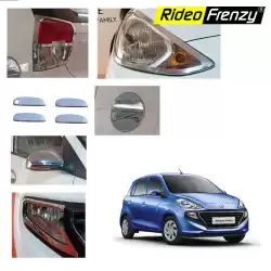 Buy Hyundai Santro 2018 Chrome Combo Set of 6 | Headlights | Tail Lamp | Mirrors | Handles | Fog Lamps | PTC