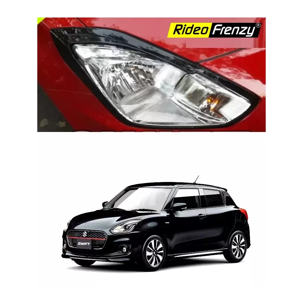 Buy New Swift 2018 Headlight Garnish Online | Piano Black