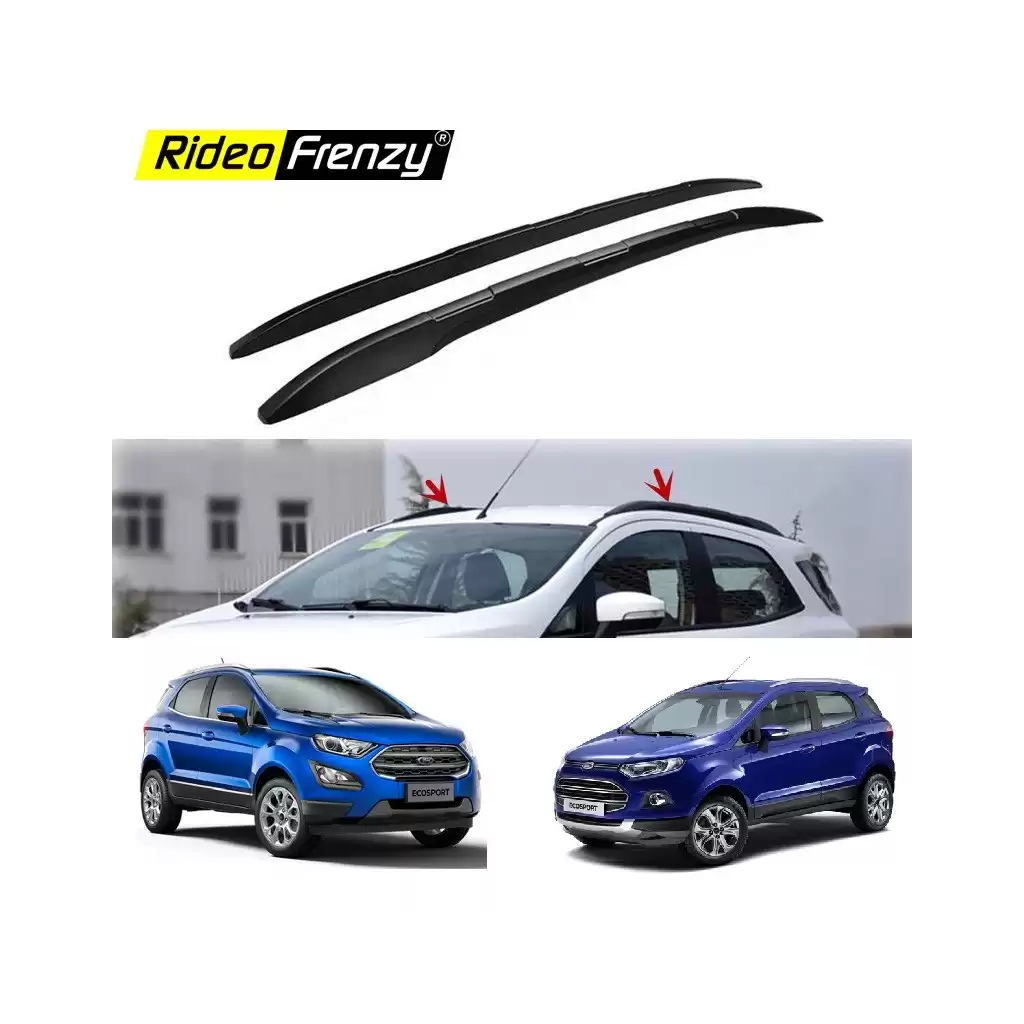 Buy Ford Ecosport Black Roof Rails | Original OEM Type | Drill Free | 100% Genuine Accessories