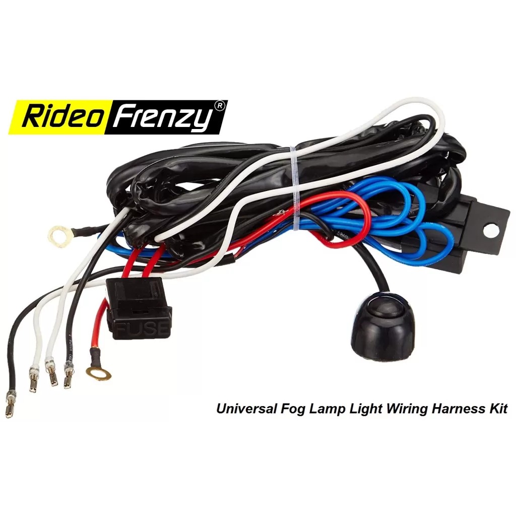 Buy Rideofrenzy Universal Fog Lamp Light Wiring Harness Kit | Free Shipping
