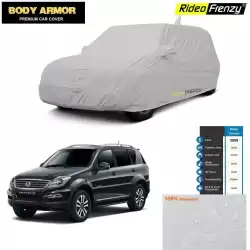 Body Armor Mahindra Rexton Car Cover with Mirror Pocket | 100% WaterProof | UV Resistant | No Color Bleeding