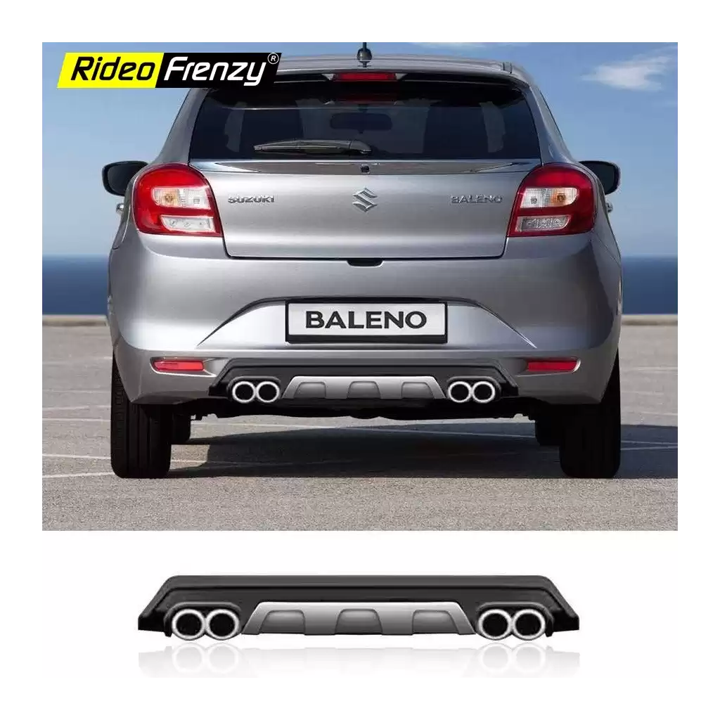 Buy Sporty Bumper Skirt Diffuser for Maruti Suzuki New Baleno | Always low price Guarantee