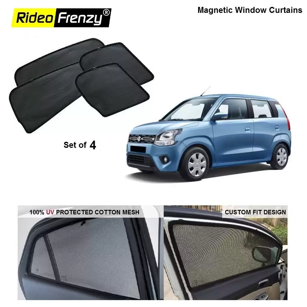 New WagonR 2019 Magnetic Car Window Sunshade | 90% heat isolation