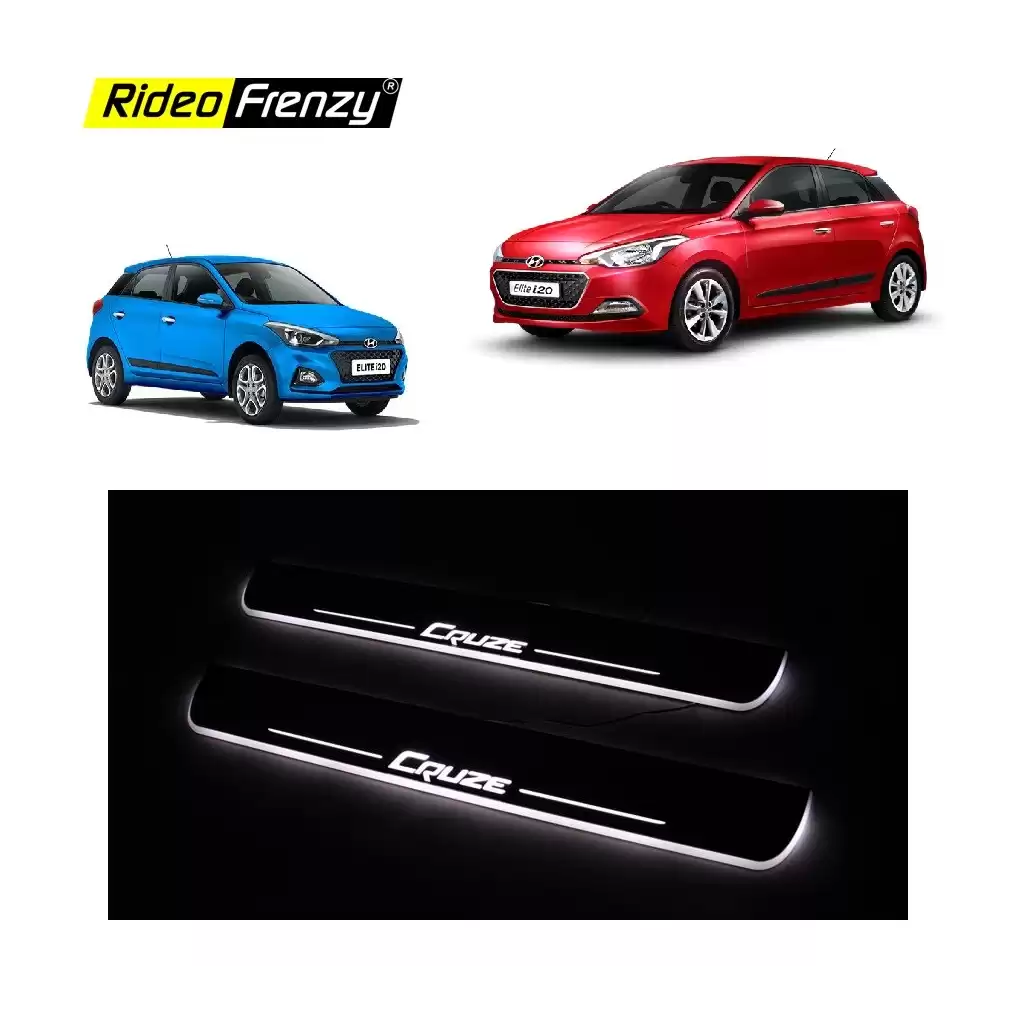 Buy Hyundai Elite i20 & Active 3D Power LED Illuminated Sill/Scuff Plates at low prices-RideoFrenzy