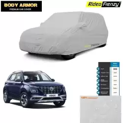 Body Armor Hyundai Venue Car Cover with Mirror & Antenna Pocket | 100% WaterProof | UV Resistant | No Color Bleeding